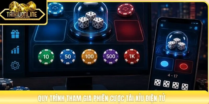 Quy trình tham gia phiên cược tài xỉu điện tử
