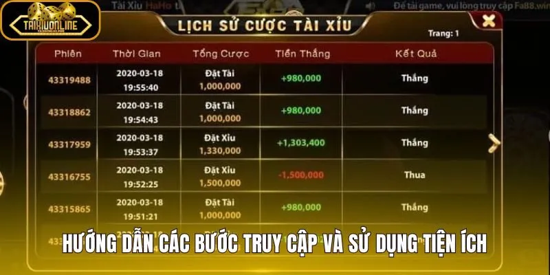 Quy trình truy cập và thao tác tiện ích soi cầu VIP từ bước đầu tiên
