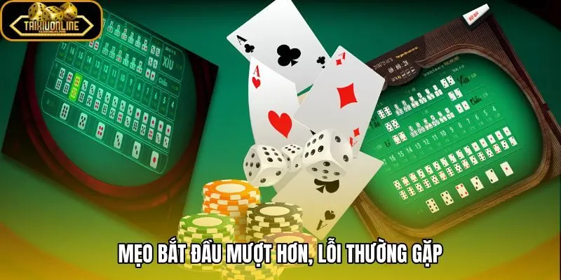 Trò chơi tài xỉu ảo với giao diện rõ và lỗi dễ gặp