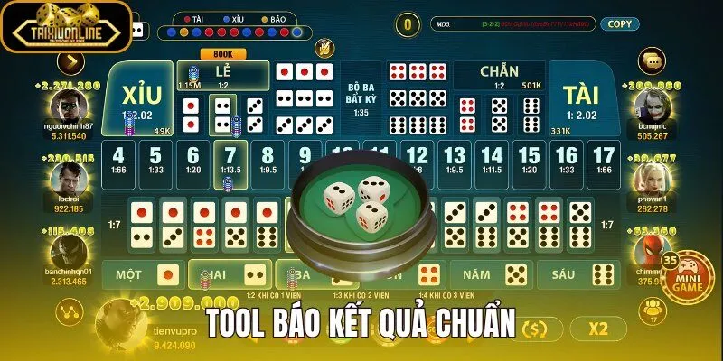Tool báo kết quả chuẩn AI thống kê lịch sử phiên