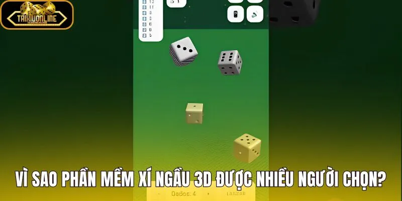 App lắc xí ngầu 3D với hình ảnh lăn nảy trực quan